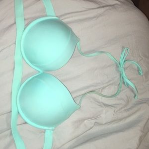 Bikini top with halter-tie